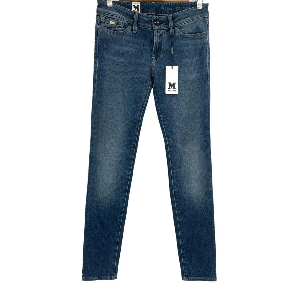 Missoni Women's Jeans Size 27 Marpessa Skinny Dark Wash Low Rise